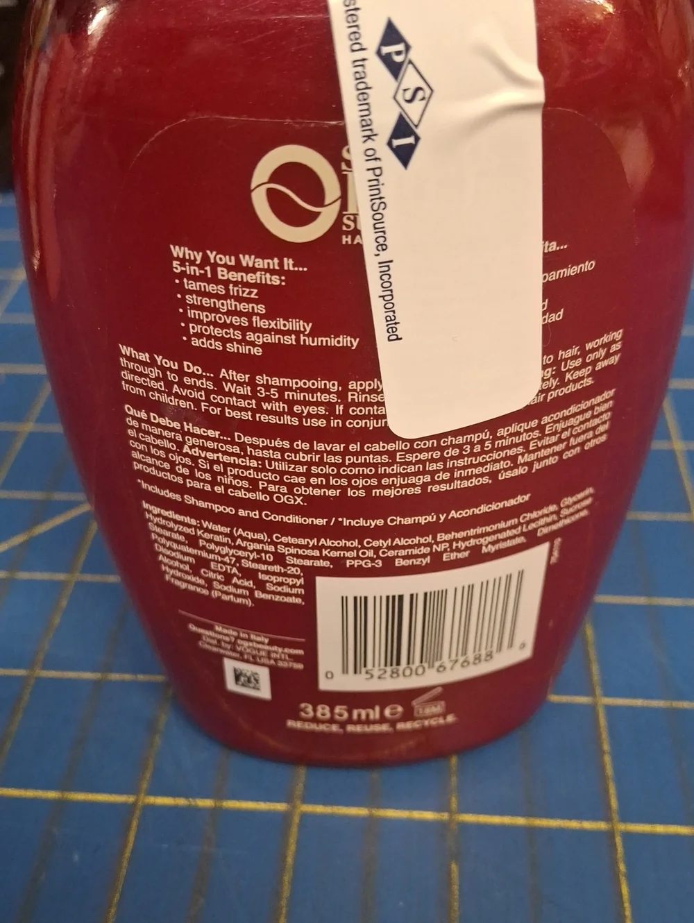 Keratin Smoothing Oil Conditioner - 385ml New - Picture 2 of 2